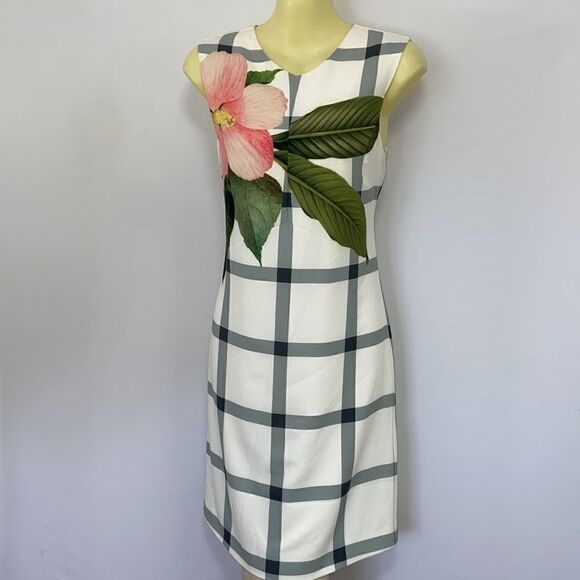 Ted Baker Dress “Secret Trellis” Sheath Dress NWOT Sz Ted 0~ - Picture 6 of 10